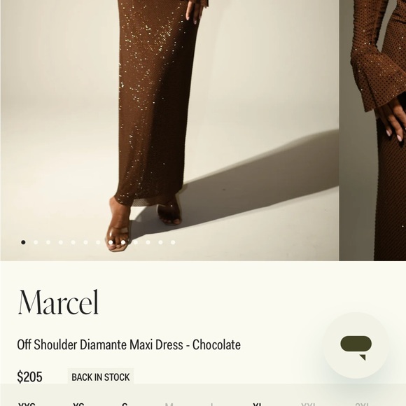 Meshki Marcel Chocolate Brown Evening Dress *WORN ONCE* - Picture 3 of 3